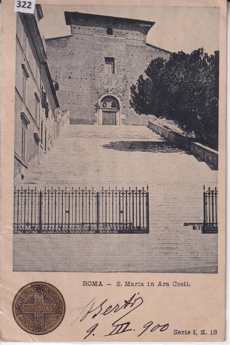 Cartolina illustrata Roma S. Maria in Ara Coeli