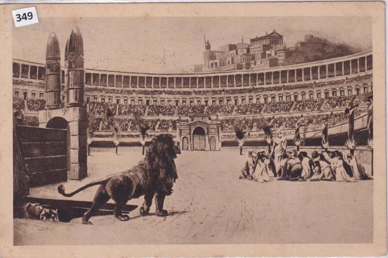 Cartolina illustrata Roma Ultima preghiera