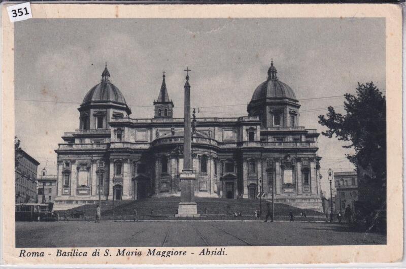Cartolina illustrata Roma Basilica S. Maria Maggiore Absidi