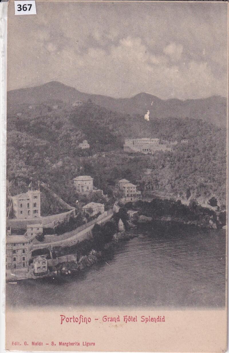 Cartolina illustrata Portofino Grand Hotel Splendid
