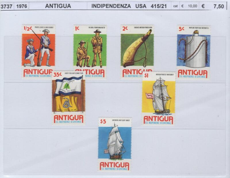 Francobolli Antigua Anno 1976 Indipendenza USA