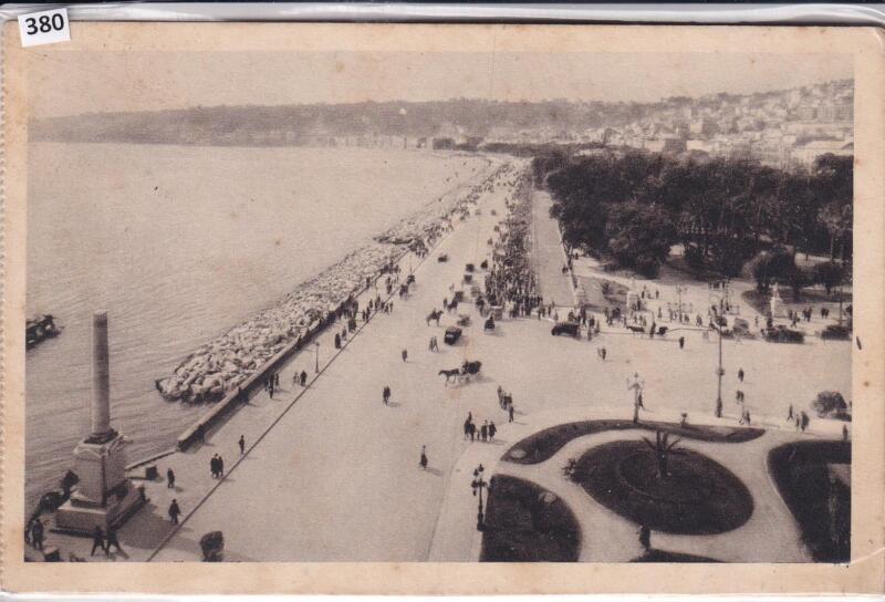 Cartolina illustrata Napoli lungomare