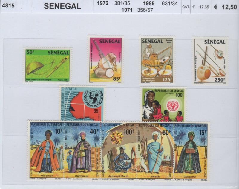 Francobolli Senegal Anni 1971-1972-1985 Varie emissioni