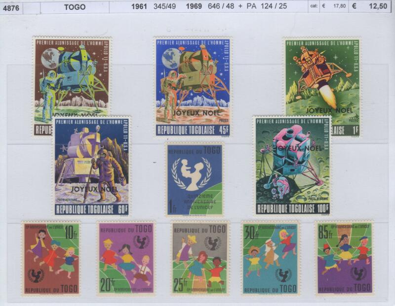 Francobolli Togo Anni 1961-1969 Varie emissioni