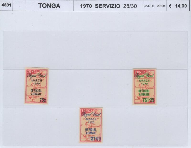 Francobolli Tonga Anno 1970 Servizio