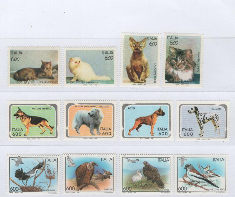 Francobolli Italia Repubblica Anni 1993-1994-1995 Animali