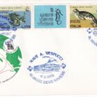 Annulli filatelici speciali Crociera Amerigo Vespucci Anno 1978 Box ufficiale composto da 16 buste affrancate 1 aerogramma speciale e 1 cartoncino con la serie nuova