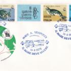 Annulli filatelici speciali Crociera Amerigo Vespucci Anno 1978 Box ufficiale composto da 16 buste affrancate 1 aerogramma speciale e 1 cartoncino con la serie nuova