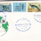 Annulli filatelici speciali Crociera Amerigo Vespucci Anno 1978 Box ufficiale composto da 16 buste affrancate 1 aerogramma speciale e 1 cartoncino con la serie nuova
