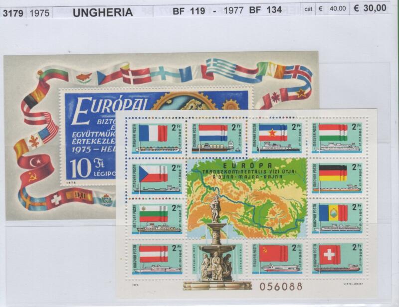 Foglietti Ungheria Anni 1975-1977 Europa