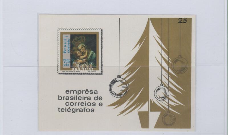 Foglietto Brasile Anno 1969 Natale