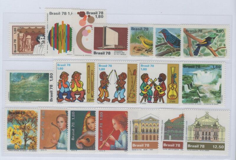 Francobolli Brasile Anno 1978 Varie emissioni
