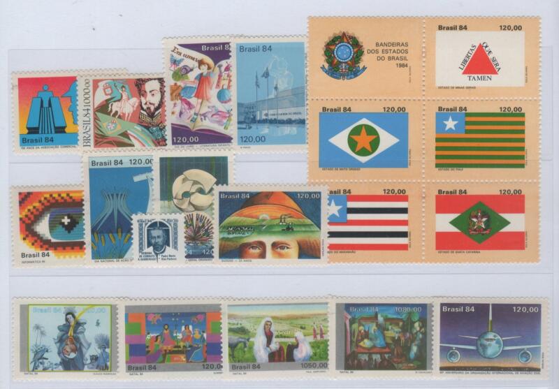 Francobolli Brasile Anno 1984 Varie emissioni