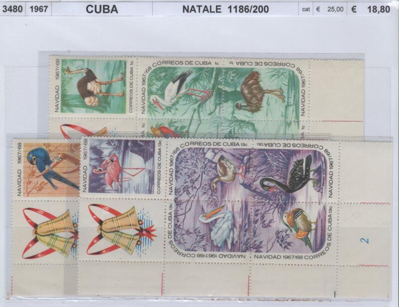 Francobolli Cuba Anno 1967 Natale