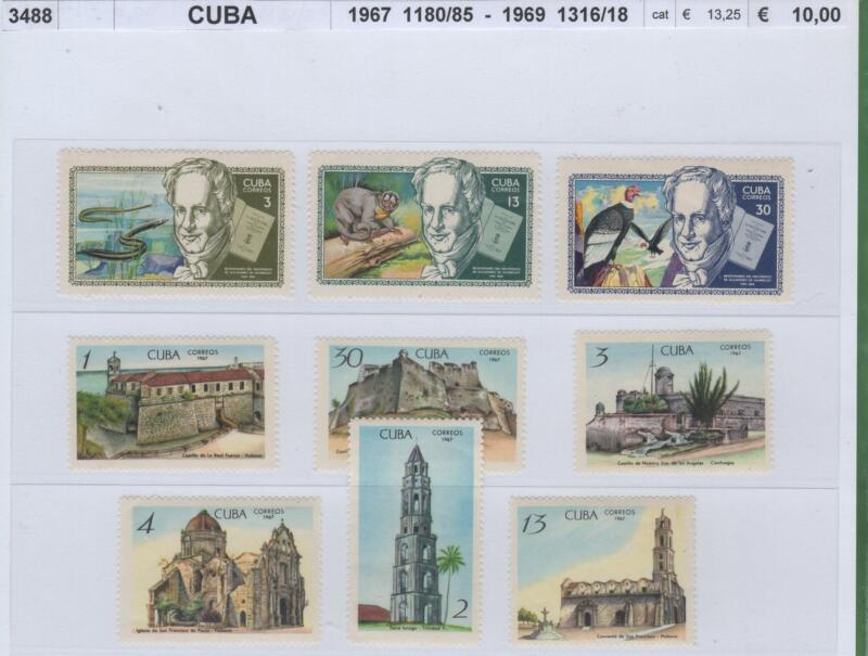 Francobolli Cuba Anni 1967-1969 Varie emissioni