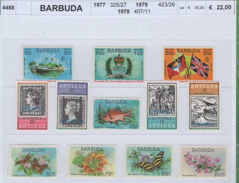 Francobolli Barbuda Anni 1977-1978-1979 Varie emissioni