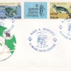 Annulli filatelici speciali Crociera Amerigo Vespucci Anno 1978 Box ufficiale composto da 16 buste affrancate 1 aerogramma speciale e 1 cartoncino con la serie nuova
