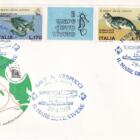 Annulli filatelici speciali Crociera Amerigo Vespucci Anno 1978 Box ufficiale composto da 16 buste affrancate 1 aerogramma speciale e 1 cartoncino con la serie nuova