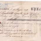 Pagherò cambiario Buono Per Lire 1000 emesso a Livorno il 12 maggio 1879 a data 27 agosto 1879
