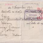 Prima di cambio n. 45107 emessa a Vienna il 1 novembre 1912 dalla ditta KELLERMANN & HEUMANN