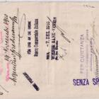 Prima di cambio n. 2064 emessa a Vienna il 15 agosto 1910 dalla ditta KELLERMANN & HEUMANN per Lire 95 e 50 Centesimi