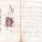 Pagherò cambiario interamente scritto a mano emesso a Santa Croce sull’Arno il 2 agosto 1888 per tutto il 30 settembre successivo Buono per Lire 1.077