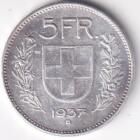 Moneta Svizzera Anno 1937 Franchi 5