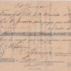 Prima di cambio emessa a Francoforte sul Meno il 30 dicembre 1899 B.P fis 46,75 cm