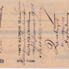 Prima di cambio emessa a Francoforte sul Meno il 30 dicembre 1899 B.P fis 46,75 cm