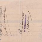 Prima di cambio n. 837 emessa da Edgar Hirsch il 18 aprile 1899 Buono Per Lire 23,54