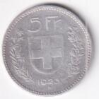 Moneta Svizzera Anno 1923 Franchi 5