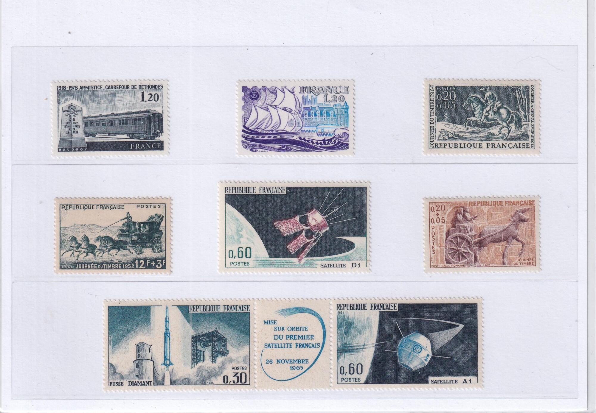 5409 FRANCIA Francobolli Francia Anni 1952-1963-1964-1965-1966-1978-1979 Varie emissioni
