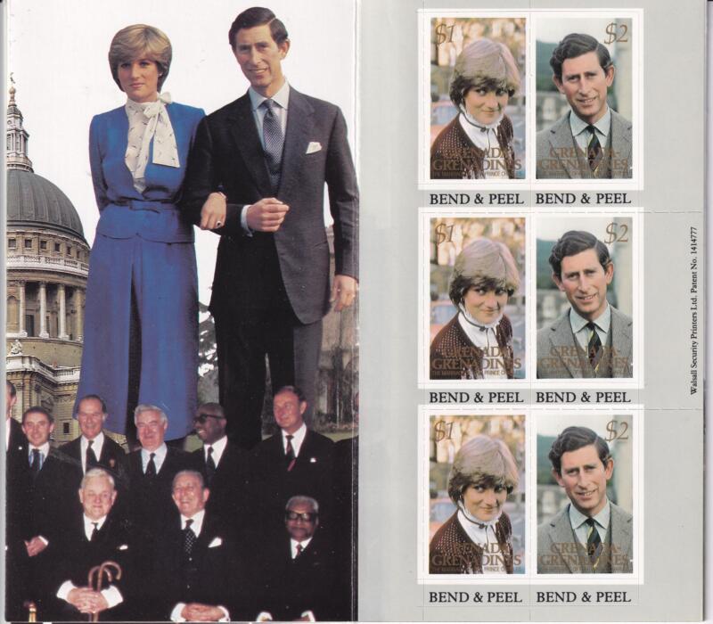 Libretto Grenada Grenadines Anno 1981 Nozze Principe Carlo e Lady Diana