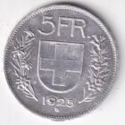 Moneta Svizzera Anno 1925 Franchi 5