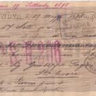 Lettera di cambio n. 42684 emessa a Genova il 17 maggio 1898 al 17 settembre 1898 B.P. Lit. 294,85