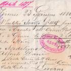 Lettera di cambio all’ordine del Sig. Stefano Burlando n. 2814 emessa a Firenze il 23 giugno 1886 B.P. Lit. 2000 al 23 marzo 1887