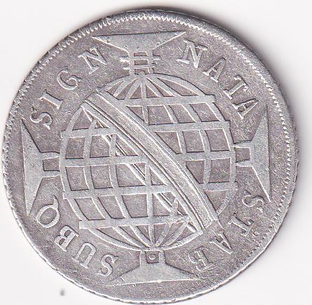 Moneta del Brasile regno Maria e Pietro III Anno 1781 Reales 640 Argento