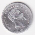 Moneta di Vittorio Emanuele II Re eletto Anno 1860 Centesimi 50 zecca Firenze argento