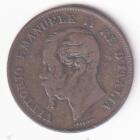 Moneta del regno d'Italia Vittorio Emanuele II Anno 1861 Centesimi 5 zecca Milano