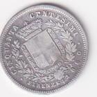 Moneta di Vittorio Emanuele II Re eletto Anno 1860 Centesimi 50 zecca Firenze argento