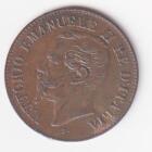 Moneta Italia Regno Vittorio Emanuele II Anno 1867 Centesimi 2 zecca Milano