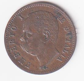 Moneta Italia Regno Umberto I Anno 1897 Centesimi 2 Zecca Roma