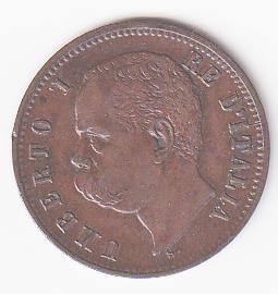 Moneta Italia Regno Umberto I Anno 1898 Centesimi 2 zecca Roma