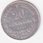 Moneta regno d'Italia Vittorio Emanuele II Anno 1863 Centesimi 20 zecca M BN Milano