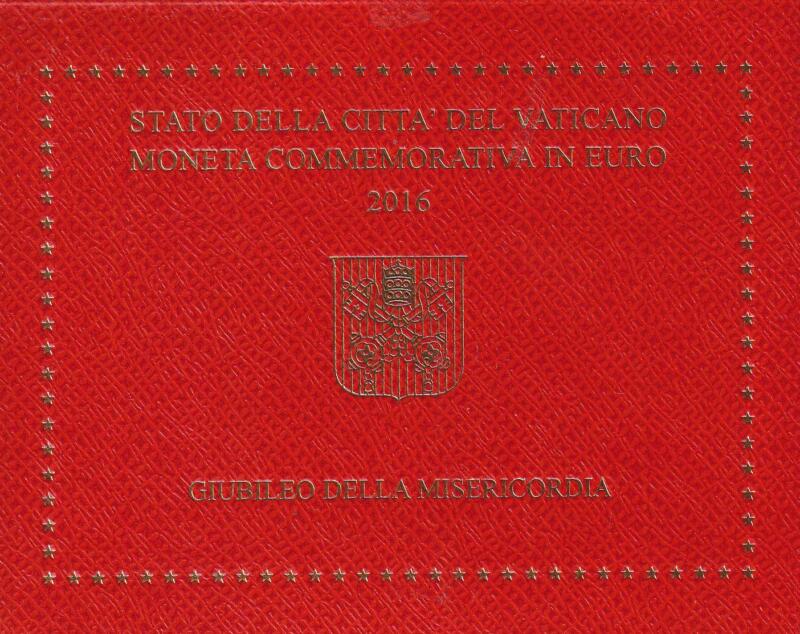 Moneta Vaticano anno 2016  Euro 2,00 Giubileo della Misericordia