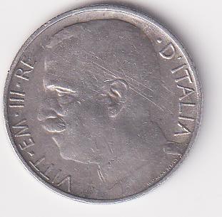 Moneta del Regno d'Italia Vittorio Emanuele III Anno 1920 Centesimi 50 contorno rigato