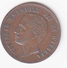 Moneta Italia Regno Vittorio Emanuele III Anno 1903 Centesimi 2 Zecca Roma