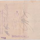 Prima di cambio N. 37803 emessa il 23 dicembre 1921 per Lire 343 da E. O. RICHTER & CO. all’ordine di ALLGEMEINE DEUTSCHE CREDIT-ANSTALF Filiale Chemnitz pagabile a vista