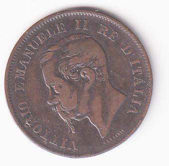 Moneta del Regno d'Italia Vittorio Emanuele II Anno 1862 Centesimi 5 zecca Milano