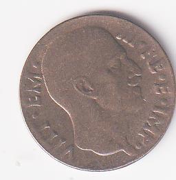 Moneta del Regno d'Italia Vittorio Emanuele III Anno 1943 anno XXI Centesimi 5 zecca Roma